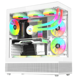 Gabinete Solarmax CM-W930 TG Blanco C/Coolers