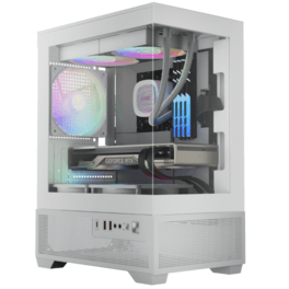 Gabinete Gamdias Aura GC9ME Elite Argb Mini Tower Blanco