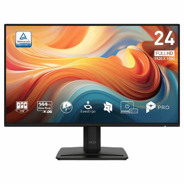 MONITOR 24" MSI PRO MP242 E14A IPS FHD 144HZ 1MS DP HDMI VGA