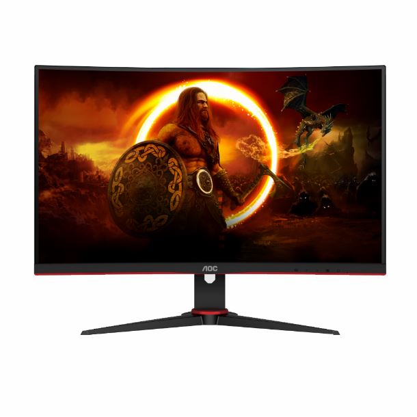 MONITOR GAMER CURVO 27" AOC AGON C27G2ZE FHD 240HZ 1MS DP HDMI +Q 180 +Q 24 25