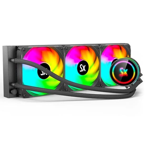 WATERCOOLER 360MM SOLARMAX WC-B360 NEGRO ARGB COOLING 360 OFERTA $ 240