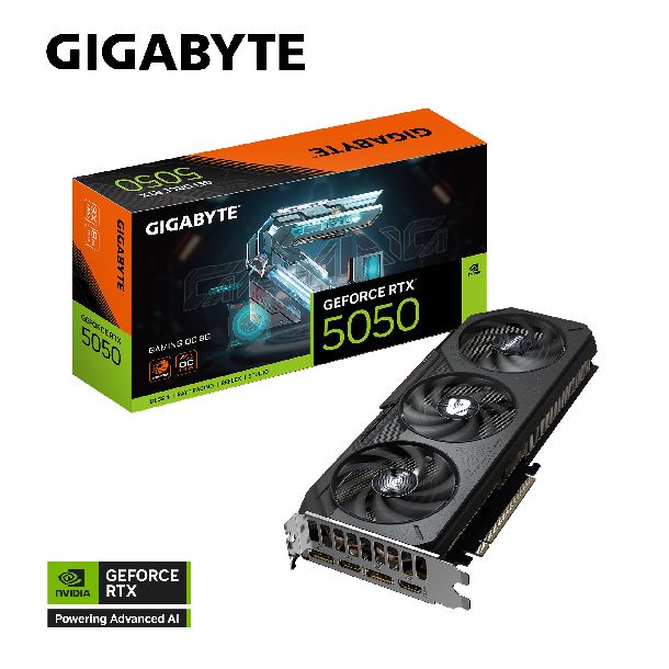 PLACA DE VIDEO GeForce RTX 5050 8GB GIGABYTE GAMING OC