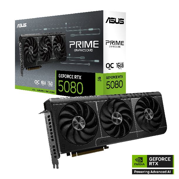 PLACA DE VIDEO GeForce RTX 5080 16GB ASUS PRIME OC EDITION