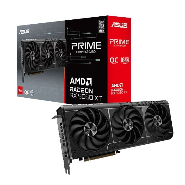 PLACA DE VIDEO RADEON RX 9060 XT 16GB ASUS PRIME OC EDITION