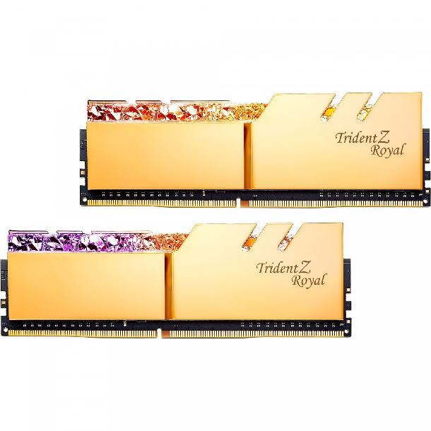 MEMORIA 16GB (2X8GB) DDR4 3600 GSKILL TRIDENT Z ROYAL GOLD R