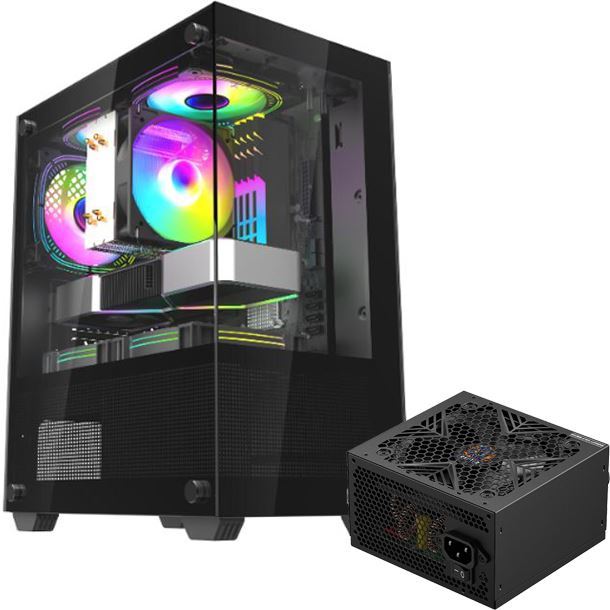 GABINETE RAPTOR NOVA PRIME + FUENTE 750W RAPTOR 80 PLUS BRONZE