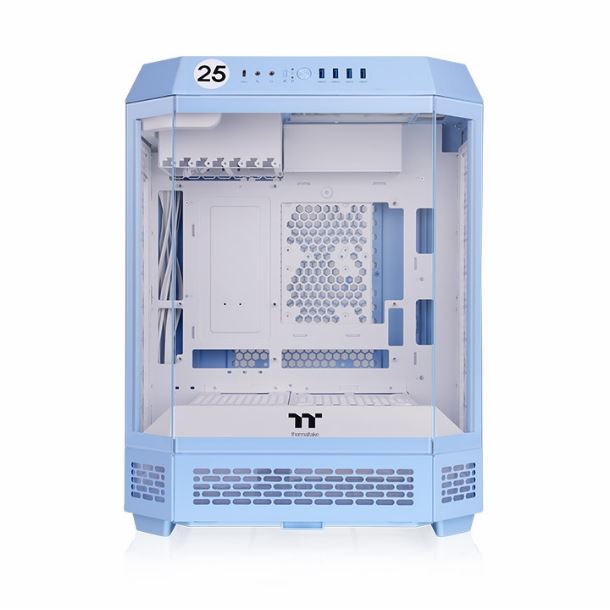 GABINETE THERMALTAKE THE TOWER 600 TG 2FAN HYDRANGEA BLUE
