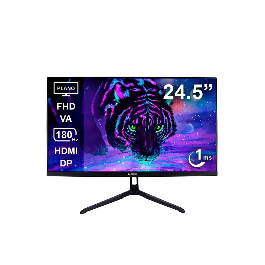 Monitor Teros TE-2475G Gaming 24.5″ Plano VA FHD (1920X1080) 180Hz 1ms Ficha USA