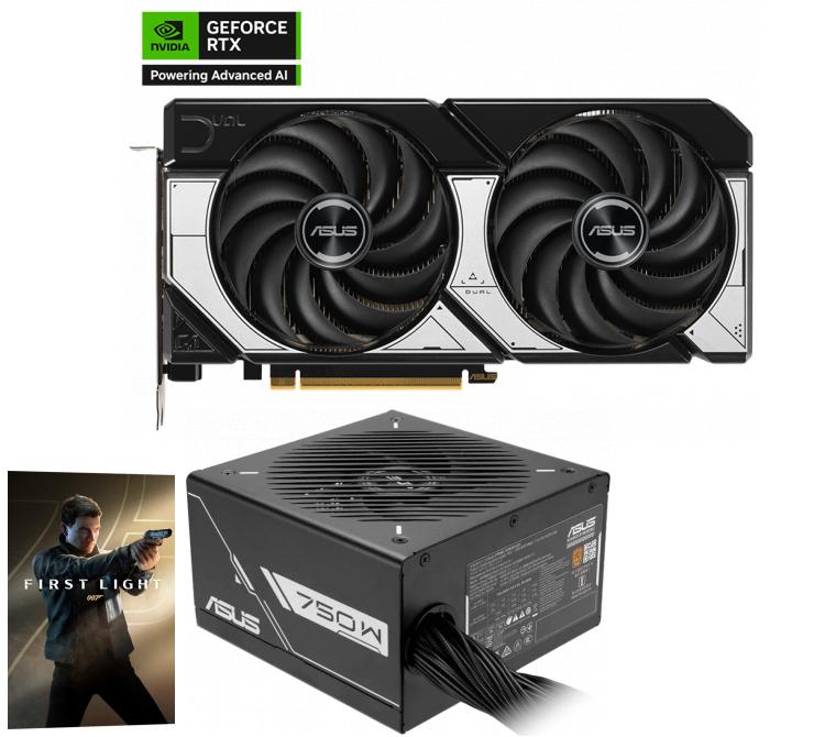 Combo ASUS GeForce DUAL RTX 5070 12GB OC + Fuente ASUS PRIME 750W 80 Plus Bronze