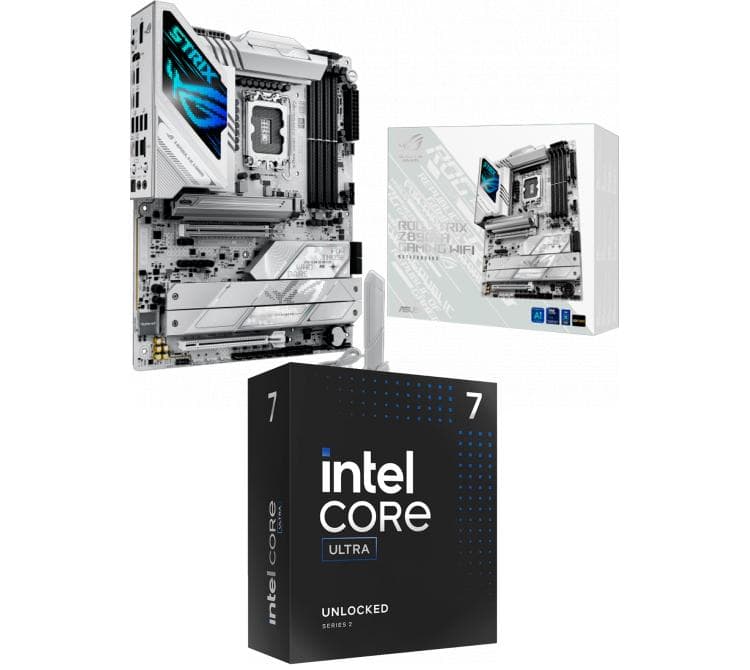 Kit Mother ASUS ROG STRIX Z890-A GAMING WIFI + Procesador Intel Core Ultra 7 265K 5.5Ghz Turbo Socket 1851 Arrow Lake