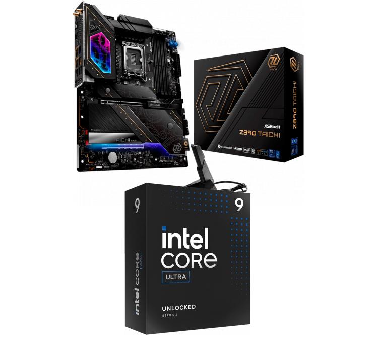 Kit Mother Asrock Z890 TAICHI WIFI + Procesador Intel Core Ultra 9 285K 5.7Ghz Turbo Socket 1851