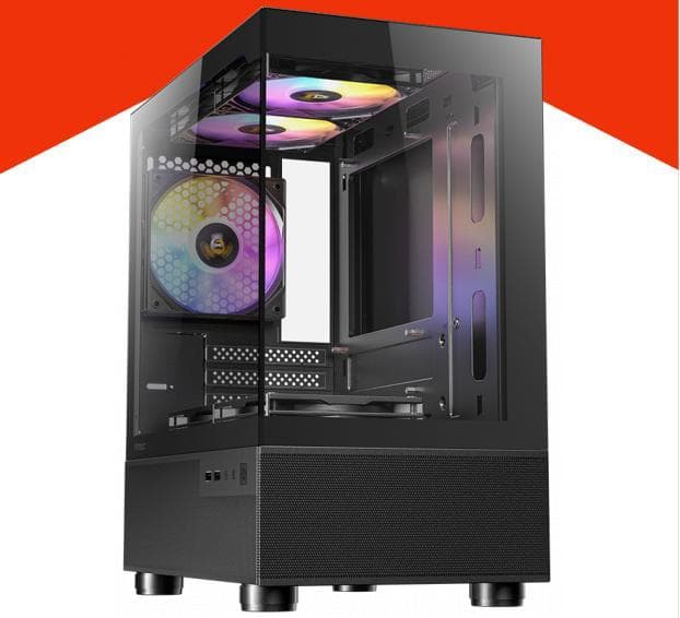 PC Gamer AMD Ryzen 7 5700 RTX 5060 8GB A520M 32GB 1TB SSD NVMe 4x Fans RGB