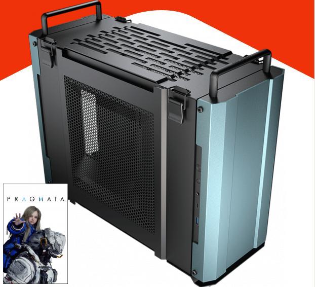 PC Gamer Mini ITX AMD Ryzen 7 9700X RTX 5070 Ti SFF 16GB DUST 2 GRAY B850I 32GB 1TB SSD NVMe WIFI Water Cooler