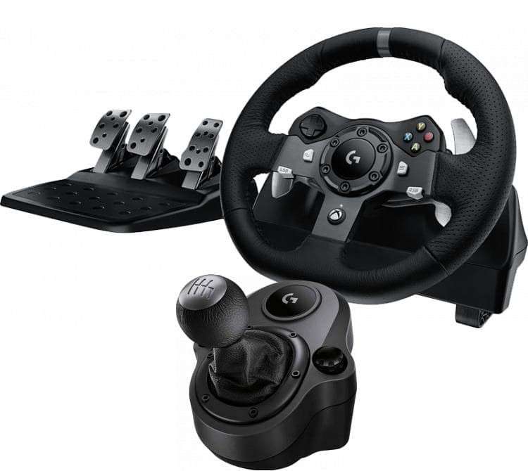 Volante Logitech G920 Force Feedback Driving PC/XBOX S/X/One + Palanca
