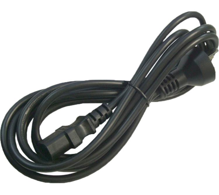 Cable de poder para fuente de PC de 3 patas 0,75mm 1,5mts Interlock Iram