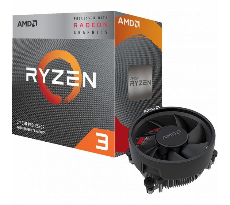 Procesador AMD Ryzen 3 3200G 4.0GHz Turbo + Radeon Vega 8 AM4 + Wraith Stealth Cooler