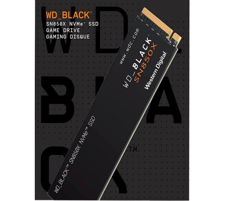 Disco Solido SSD M.2 WD 2TB Black SN850X 7300MB/s NVMe PCIe Gen4 x4