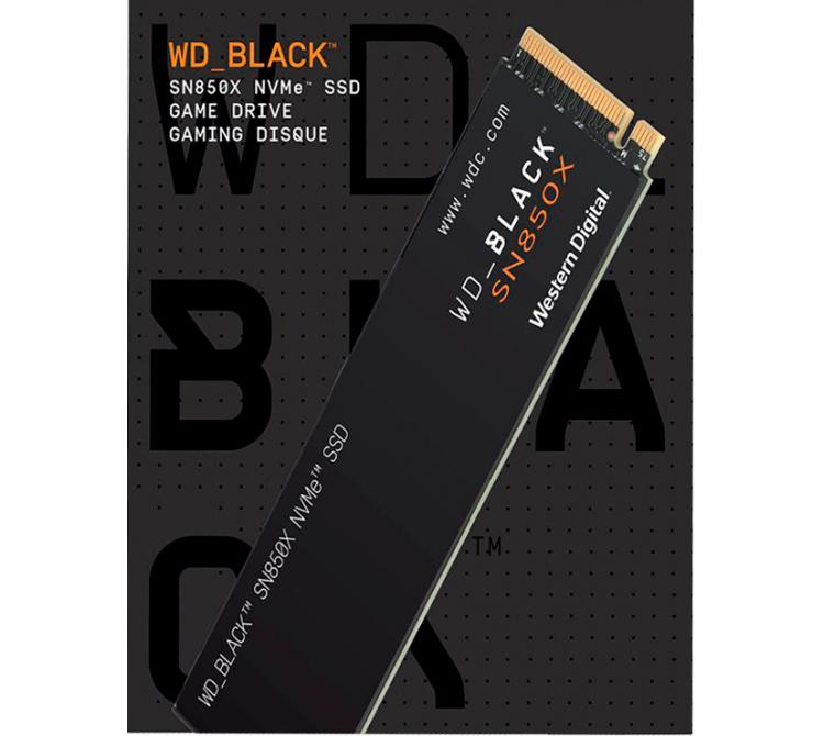 Disco Solido SSD M.2 WD 2TB Black SN850X 7300MB/s NVMe PCIe Gen4 x4