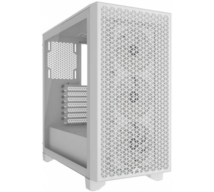 Gabinete Corsair 3000D TG Airflow White 2x120mm SP120 Fans USB-A ATX