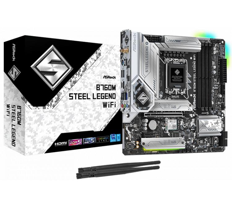Mother Asrock B760M Steel Legend WIFI LGA1700 DDR5