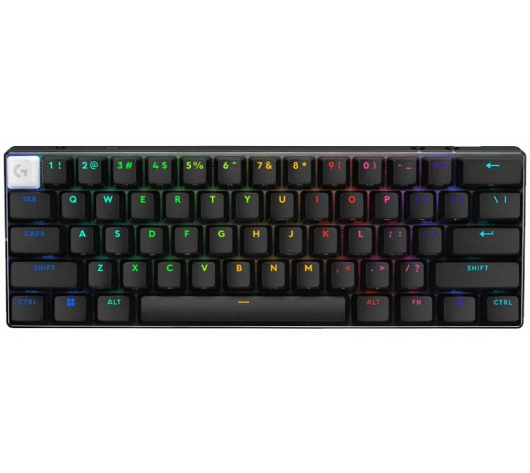 Teclado Mecanico Logitech PRO X 60 Wireless Lightspeed 2.4Ghz Bluetooth Black Switch GX RGB 65Hs