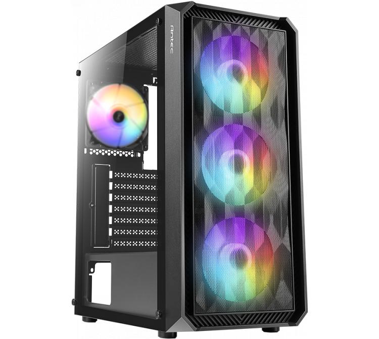 Gabinete Antec NX292 ARGB MESH Black 4x120mm ARGB Fans Vidrio Templado