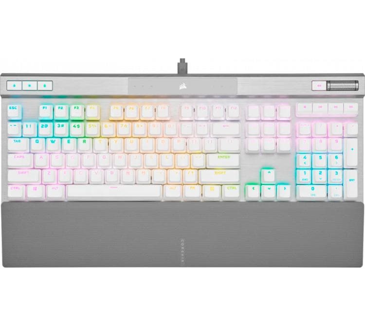 Teclado OptoMecanico Corsair K70 PRO Switches OPX RGB ICUE White USB-C