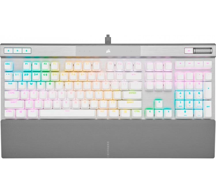 Teclado OptoMecanico Corsair K70 PRO Switches OPX RGB ICUE White USB-C