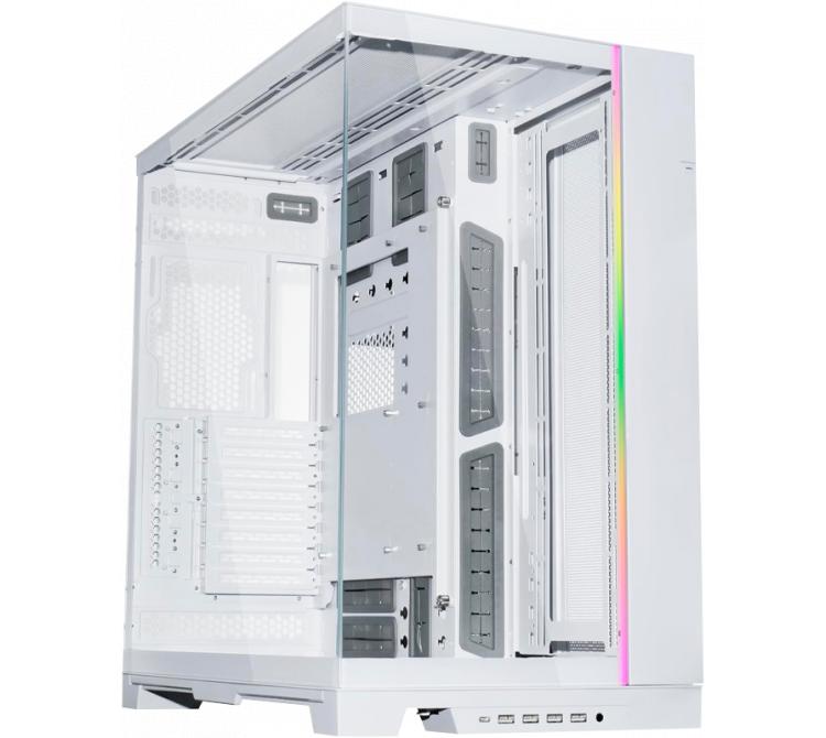 Gabinete Lian Li O11 Dynamic EVO XL White ARGB Strip Dual Chamber Vidrio Templado 270° USB-C