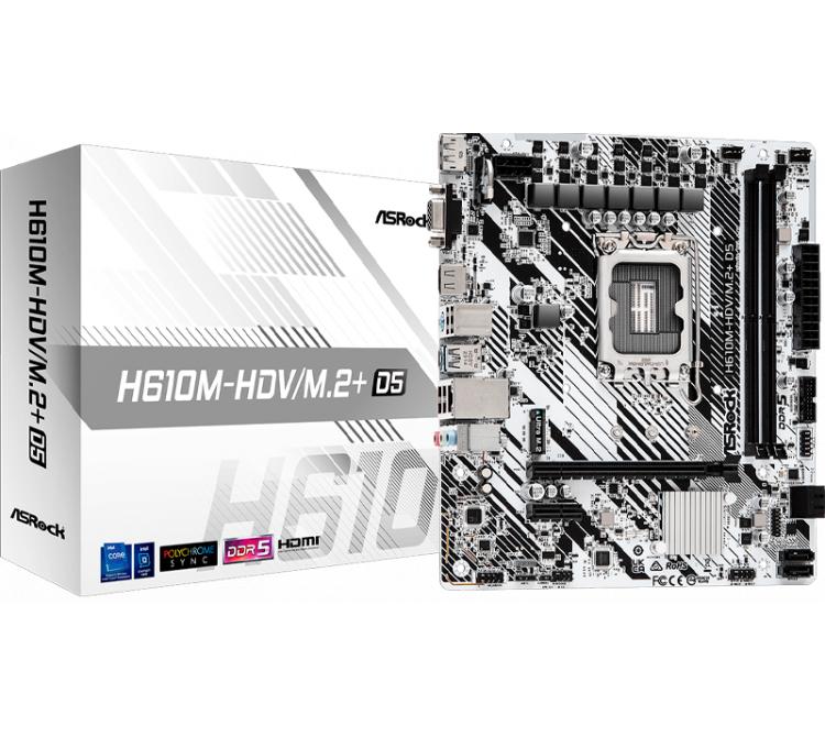 Mother Asrock H610M-HDV/M2+ DDR5 S1700