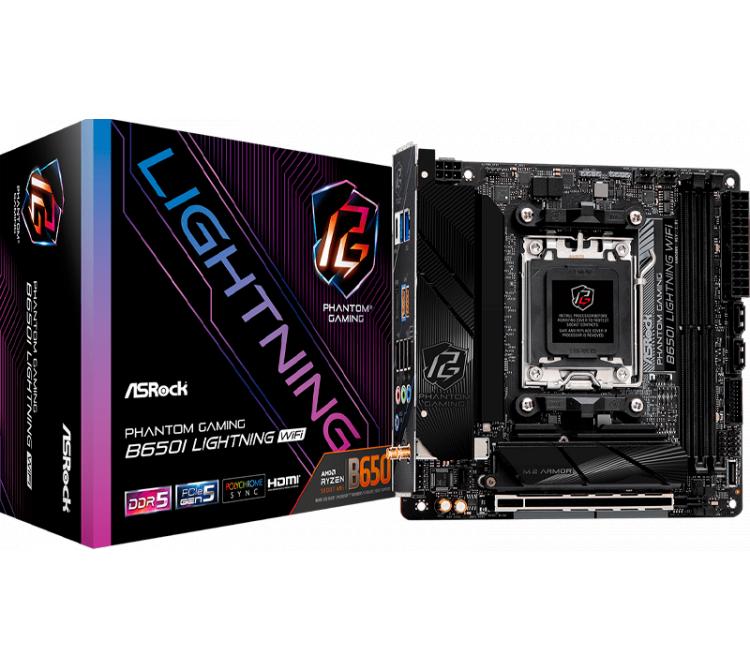 Mother Asrock B650I Lightning WIFI AM5 DDR5 ITX