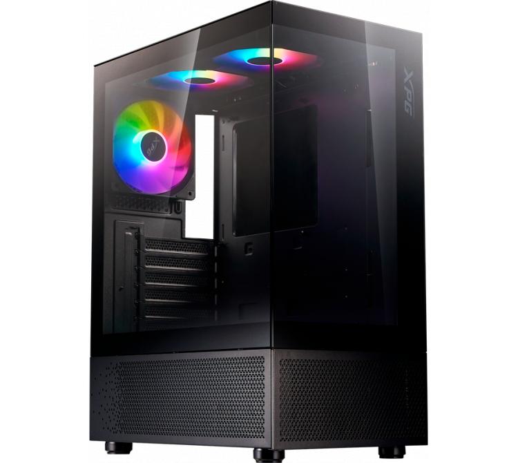 Gabinete XPG Invader X Mini Black 5x120mm ARGB Fan Vidrio Templado