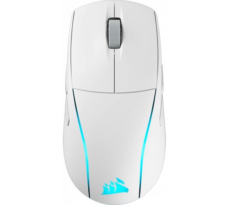 Mouse Corsair M75 SlipStream Wireless 2.4Ghz Bluetooth 1ms Ultra Lightweight White 26K 105Hs RGB