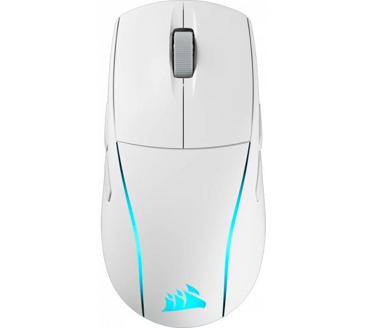 Mouse Corsair M75 SlipStream Wireless 2.4Ghz Bluetooth 1ms Ultra Lightweight White 26K 105Hs RGB