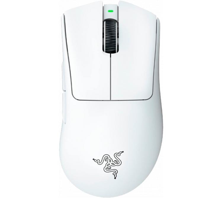 Mouse Razer DeathAdder V3 PRO Hypershift Wireless 2.4Ghz Focus PRO 30k White 90Hs (8Khz HyperPolling solo con Dongle)