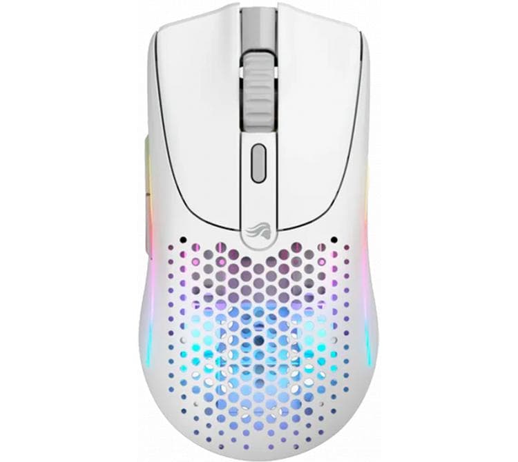Mouse Glorious Model O 2 Mini Wireless 2.4ghz Bluetooth Matte White 26K DPI 49gr RGB