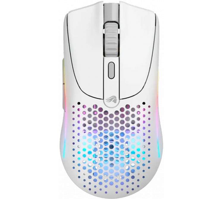 Mouse Glorious Model O 2 Mini Wireless 2.4ghz Bluetooth Matte White 26K DPI 49gr RGB