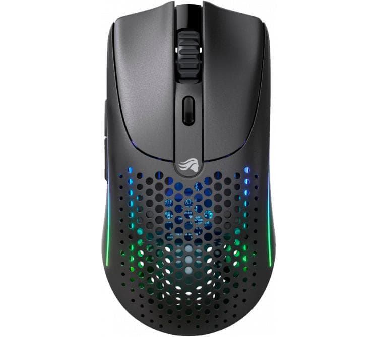 Mouse Glorious Model O 2 Wireless 2.4Ghz Bluetooth 5.2 Matte Black 26K DPI RGB 68gr 110Hs