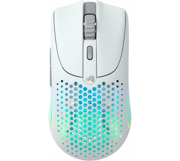 Mouse Glorious Model O 2 Wireless 2.4Ghz Bluetooth 5.2 Matte White 26000DPI RGB 68gr 110Hs