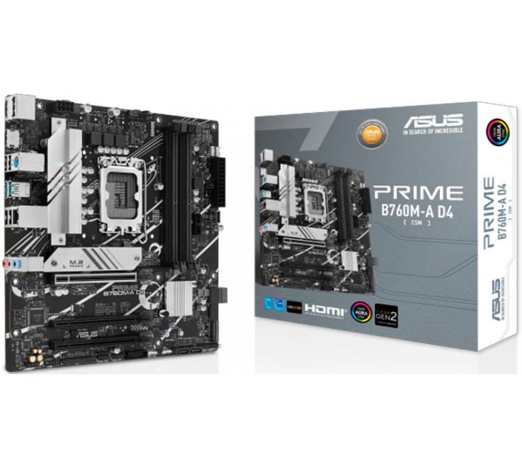 Mother ASUS PRIME B760M-A D4 CSM LGA1700 DDR4