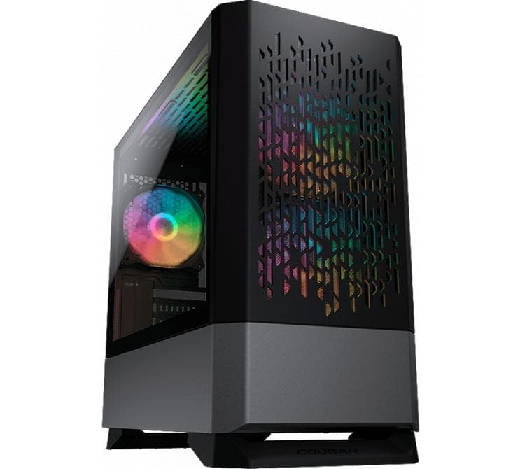 Gabinete Cougar MG140 3x120mm ARGB Fans Mesh Vidrio Templado Incl. Controlador