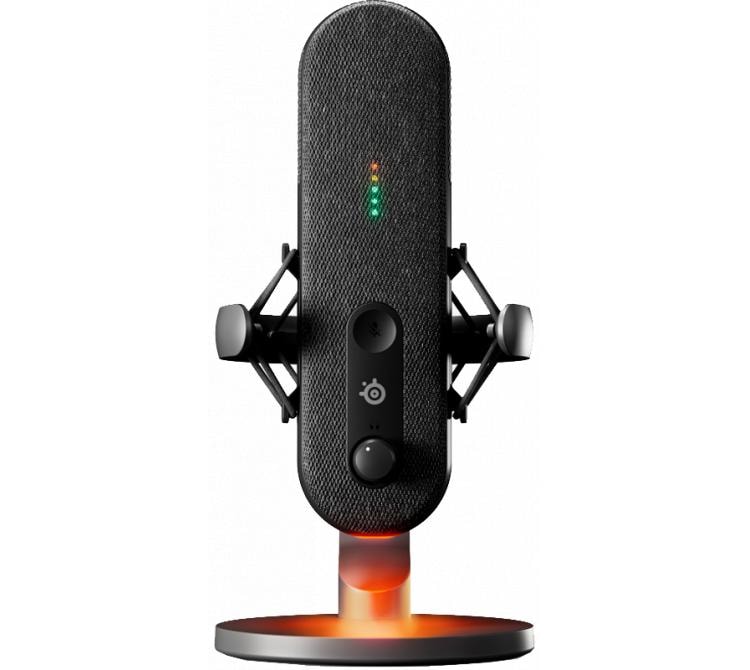 Micrófono SteelSeries Alias Condensador RGB Niveles de Led ANC USB-C