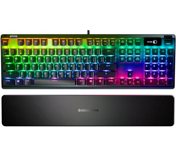 Teclado Mecanico SteelSeries Apex 7 OLED Smart Display Switch SteelSeries QX2 RED RGB