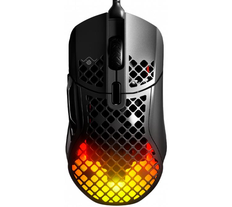 Mouse SteelSeries Aerox 5 Ultra LightWeight AquaBarrier IP54 Sensor TrueMove Air RGB 59g
