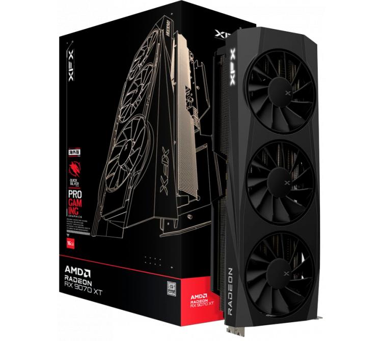Placa de Video XFX Radeon RX 9070 XT 16GB GDDR6 Quicksilver Gaming Edition