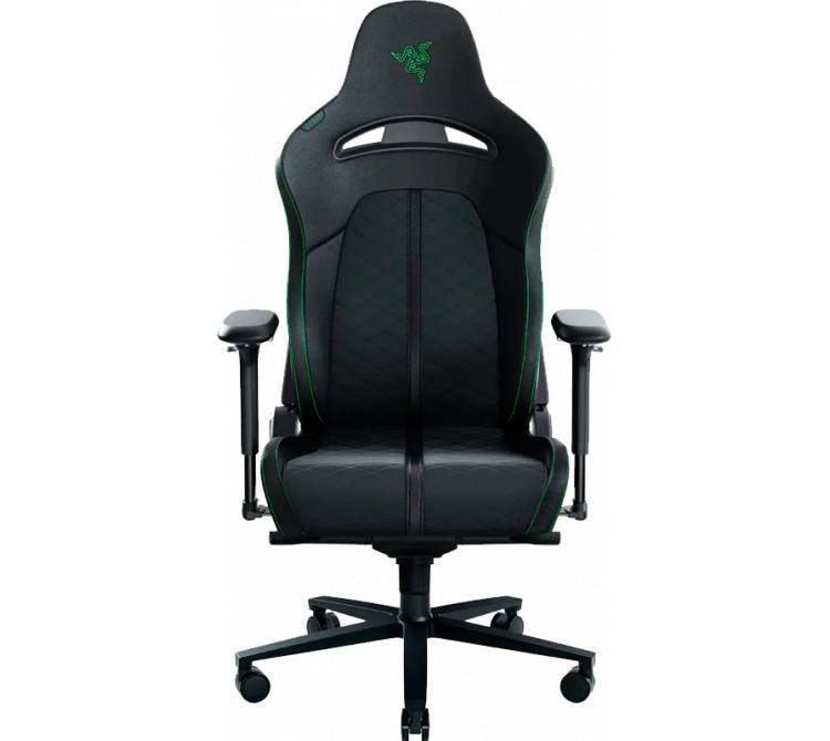 Silla Gamer Razer Enki Negro y Verde Essential All day Confort (Peso MAX. 136Kg)