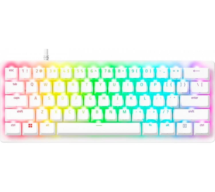 Teclado OptoAnalogico Razer Huntsman V3 PRO Mini 60% White Switches Gen2 USB-C