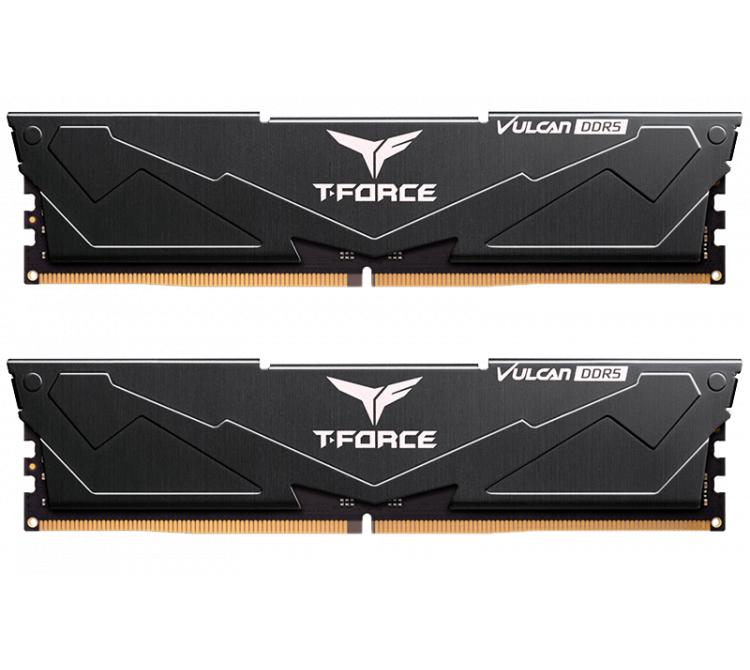 Memoria Team DDR5 32GB (2x16GB) 6000MHz T-Force Vulcan Black CL30 Intel XMP / AMD EXPO