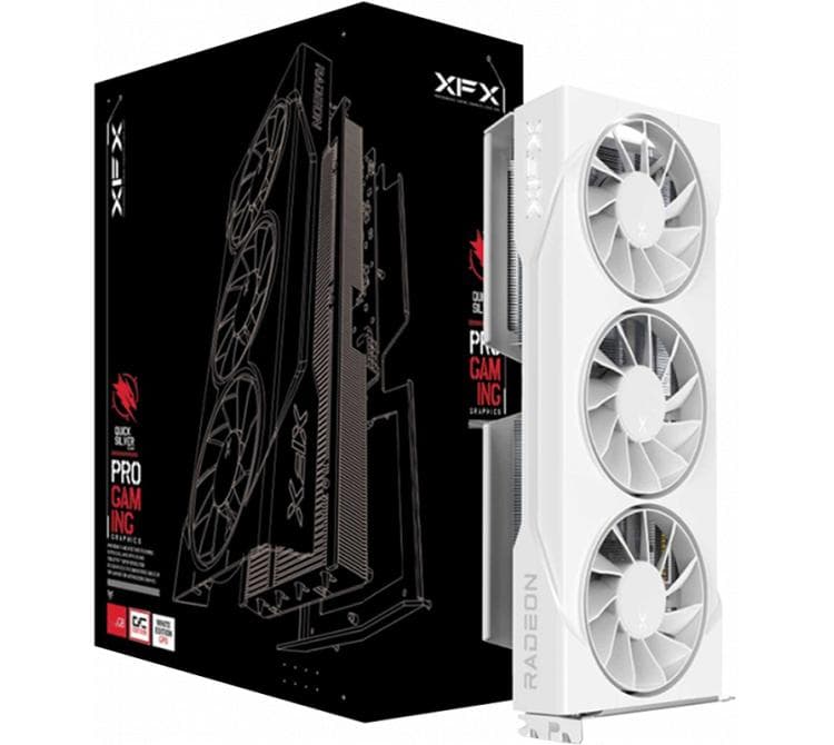 Placa de Video XFX Radeon RX 9060 XT 16GB GDDR6 Swift OC White Triple Fan Gaming Edition