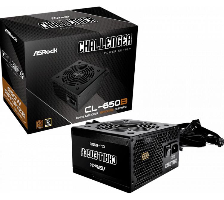 Fuente Asrock 650W 80 Plus Bronze Challenger CL-650B